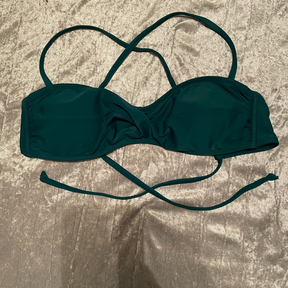 Green bikini top